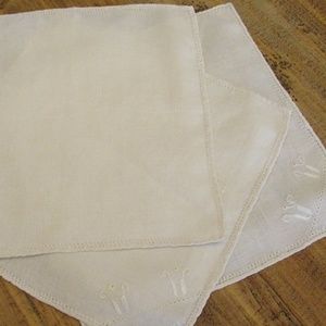 Cream Embroidery cutout doily